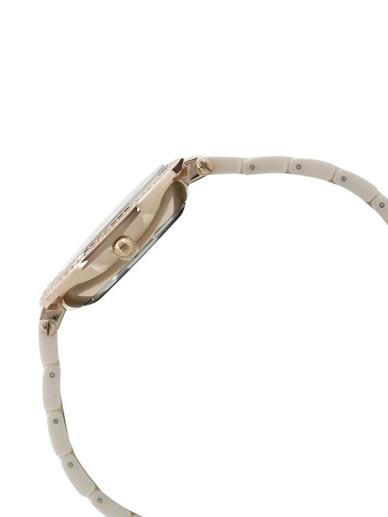 Anne Klein NEAK2130RGLP Ceramics Analog Watch for Women