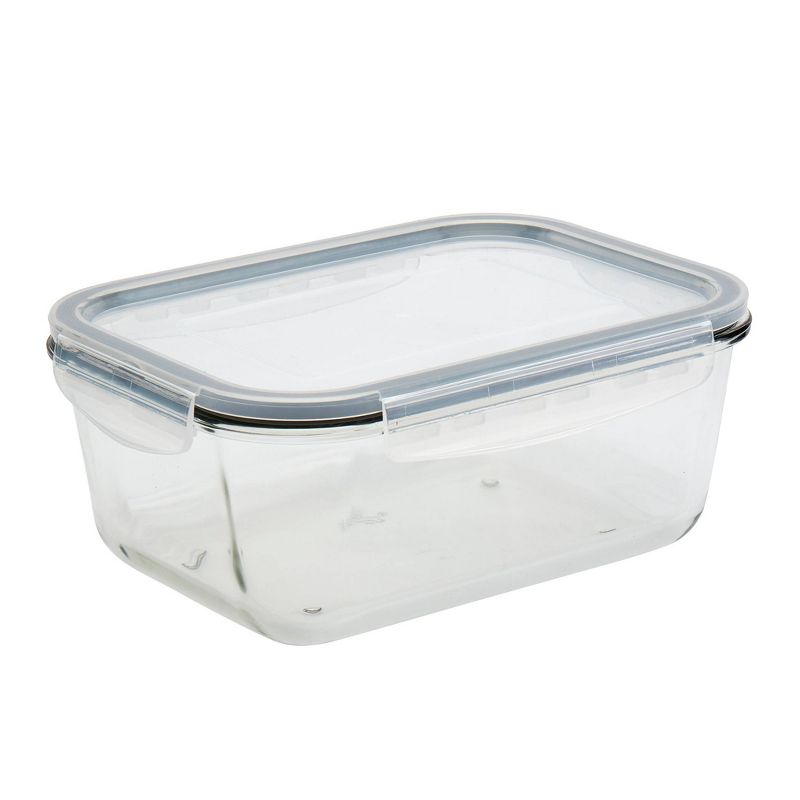 Mason Craft & More 51oz Set of 2 Rectangular Food Storage Containers with Lids