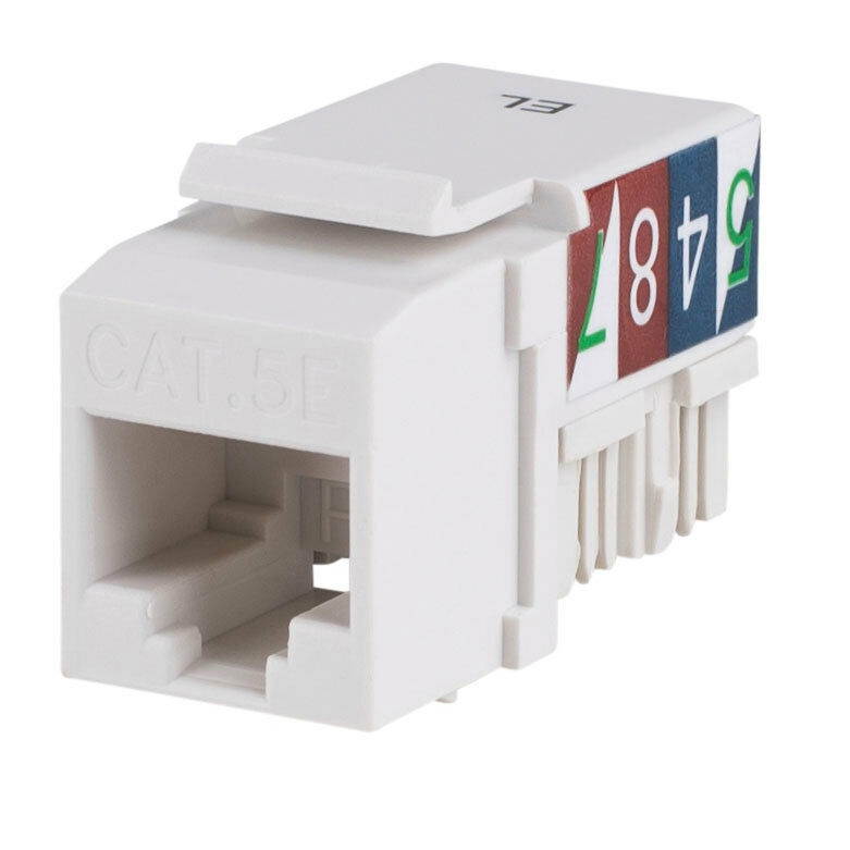 Platinum Tools 725WH-1 Cat 5e 110 Keystone Jack - White - Each