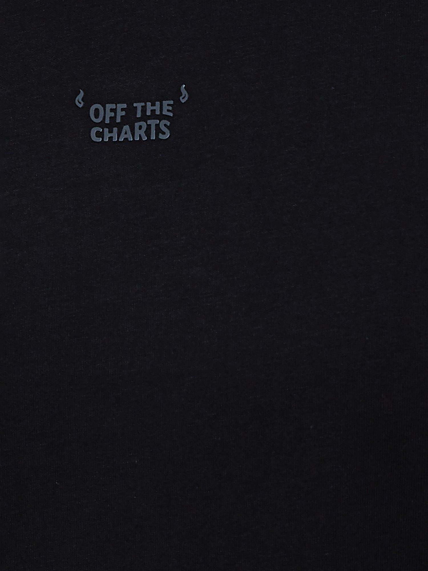 Forca Black Cotton Regular Fit T-Shirt