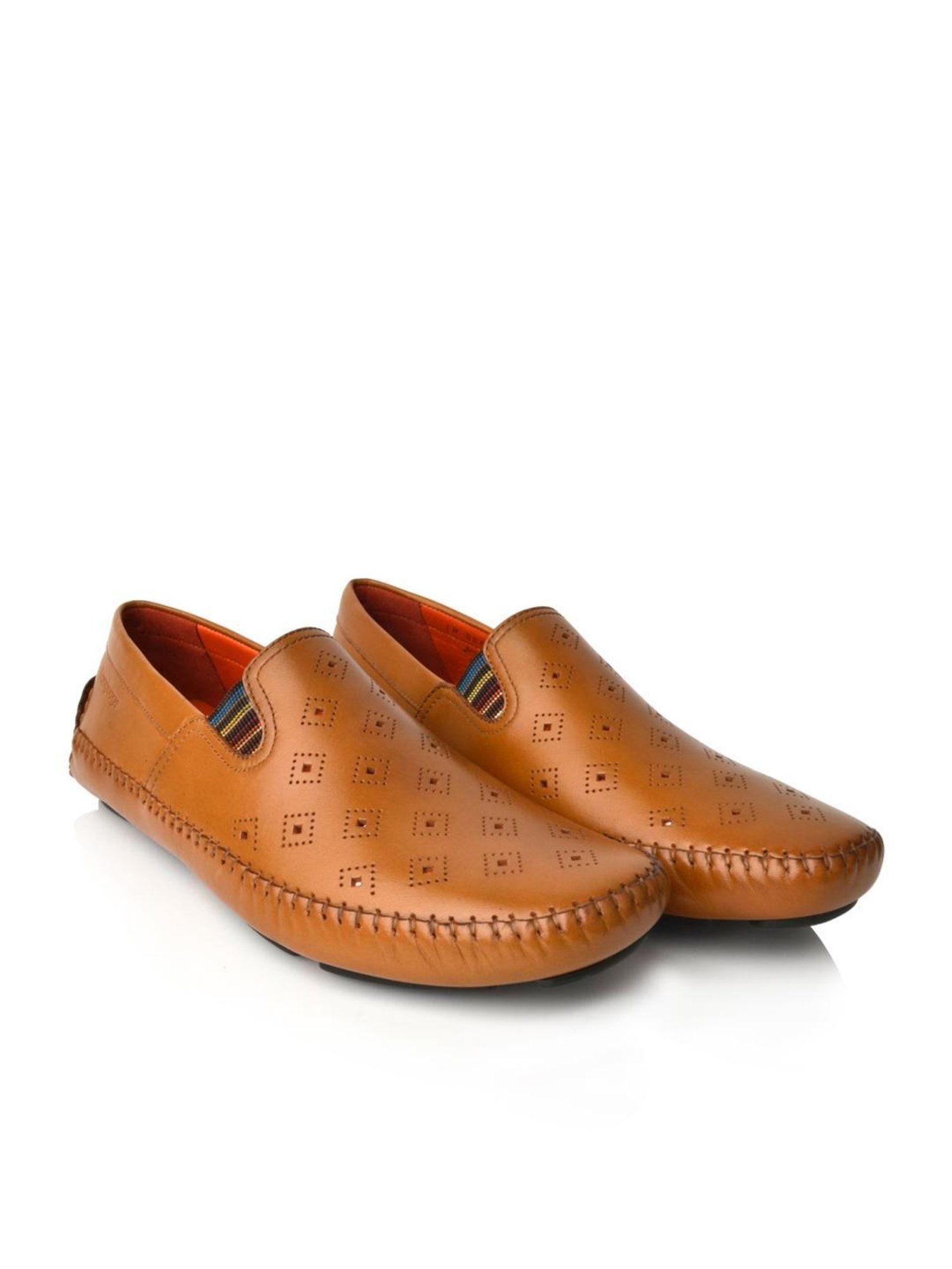 Language Shoes Men's Drake Driver Tan Loafers