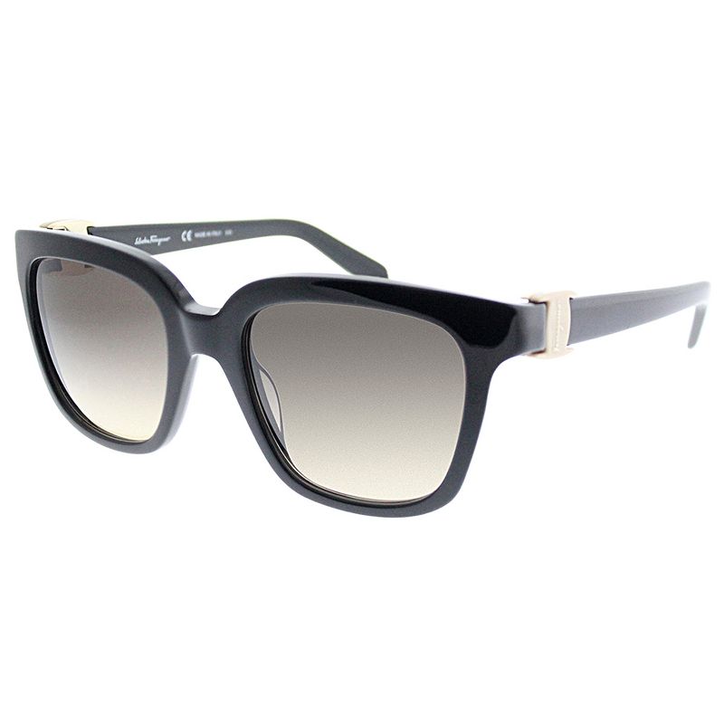 Salvatore Ferragamo  001 Womens Square Sunglasses Black 52mm