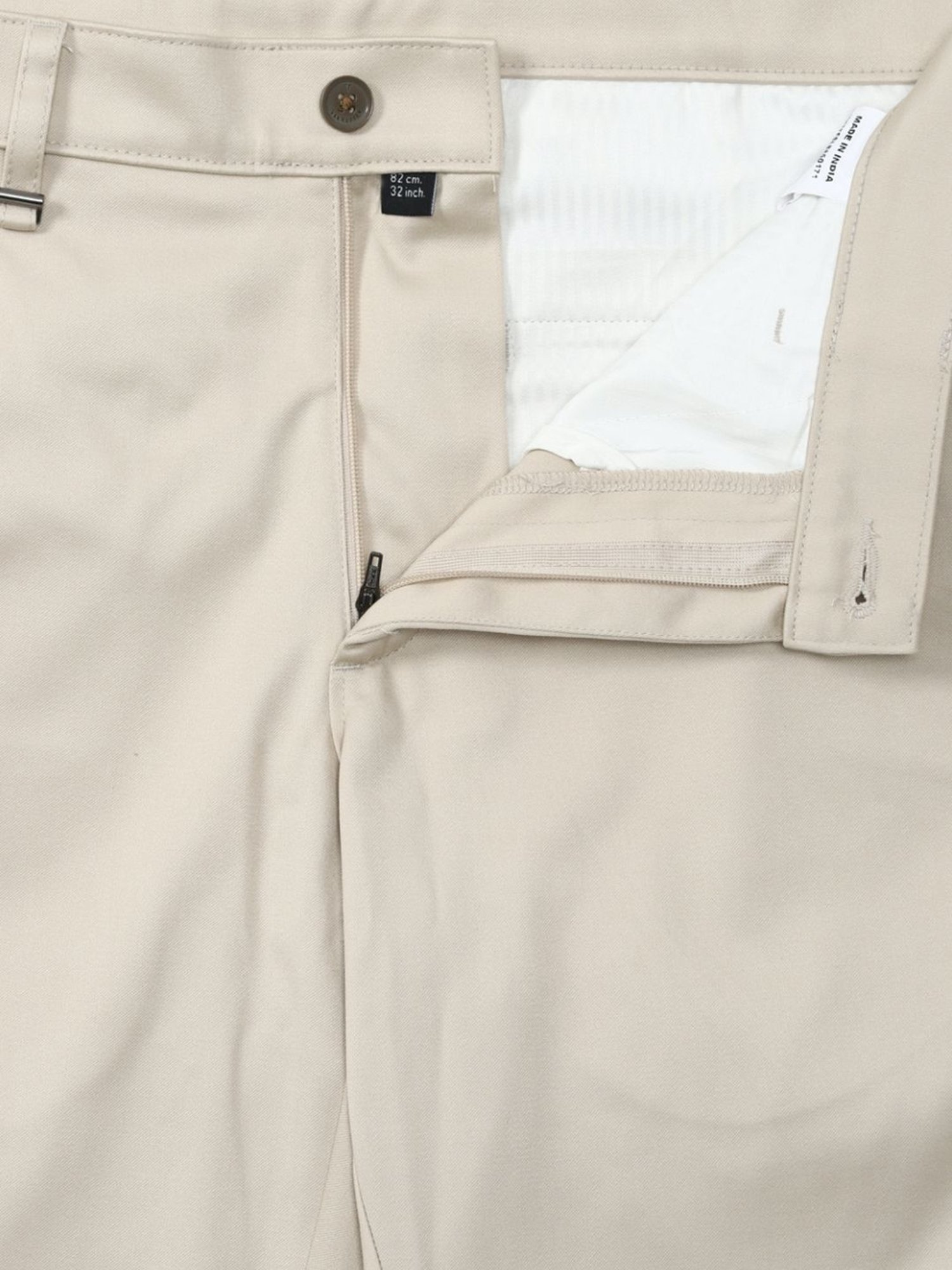 Van Heusen Beige Slim Fit Trousers