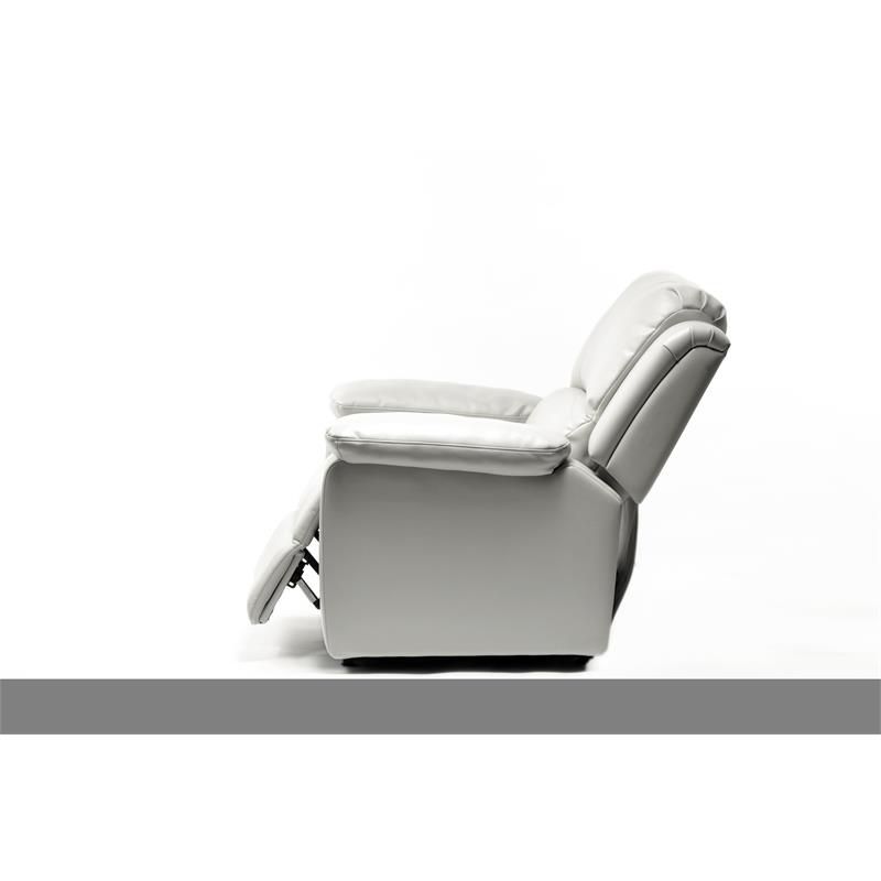 Spence Dove White Leather Gel Lift Chair - Comfort Pointe