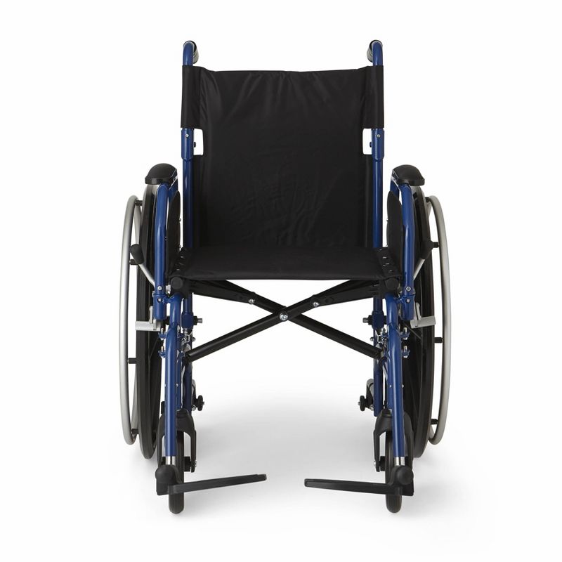 Medline Combination Wheelchair Transport Chair - Blue