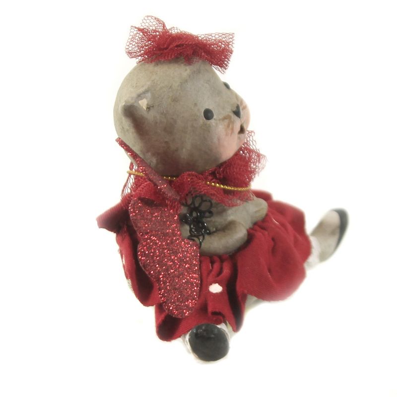 Valentine's Day 3.5" Valentine Calico Kitty Glittered Balloons Love Bethany Lowe Designs, Inc.  -  Decorative Figurines