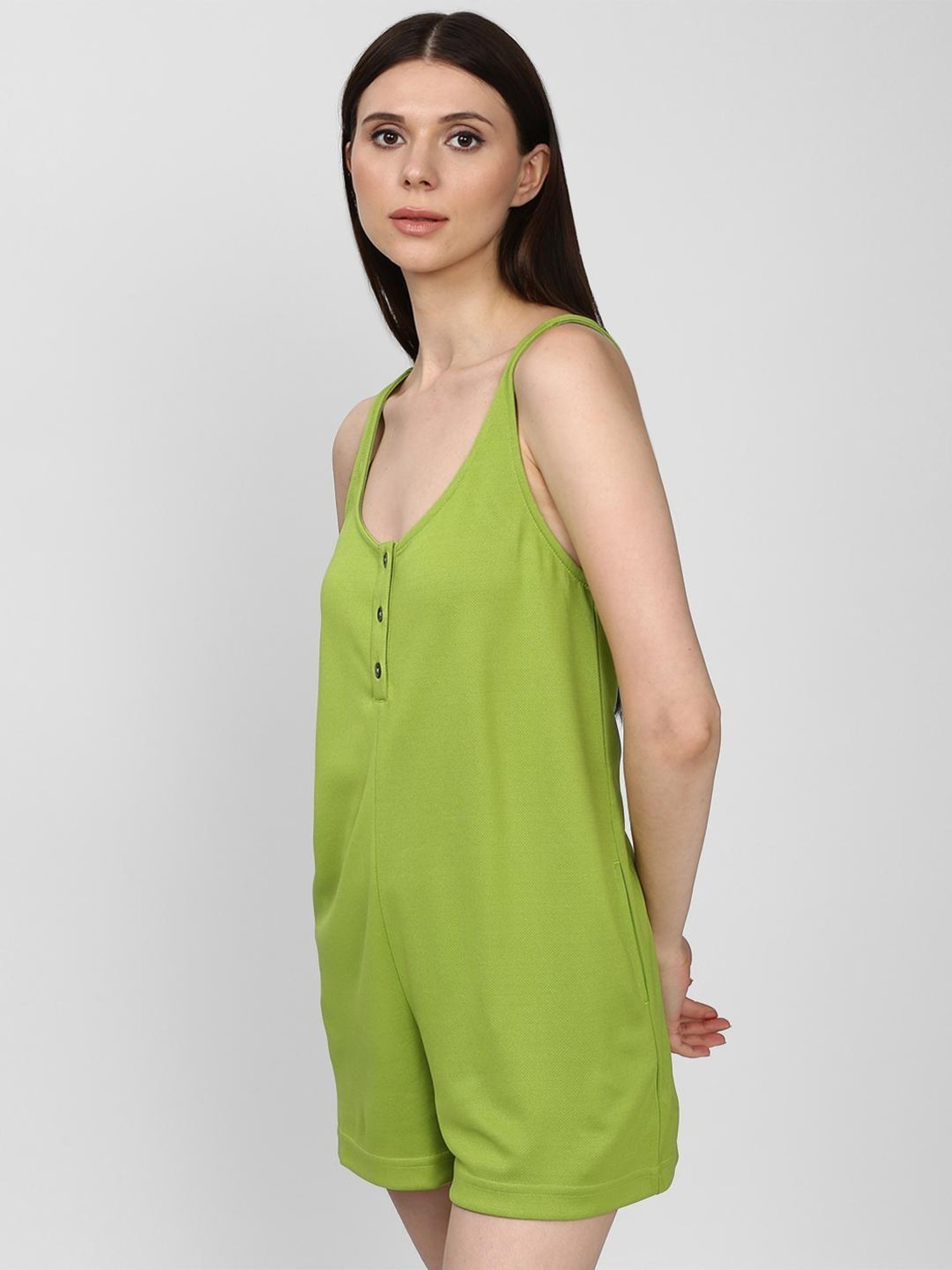 Forever 21 Green Playsuit