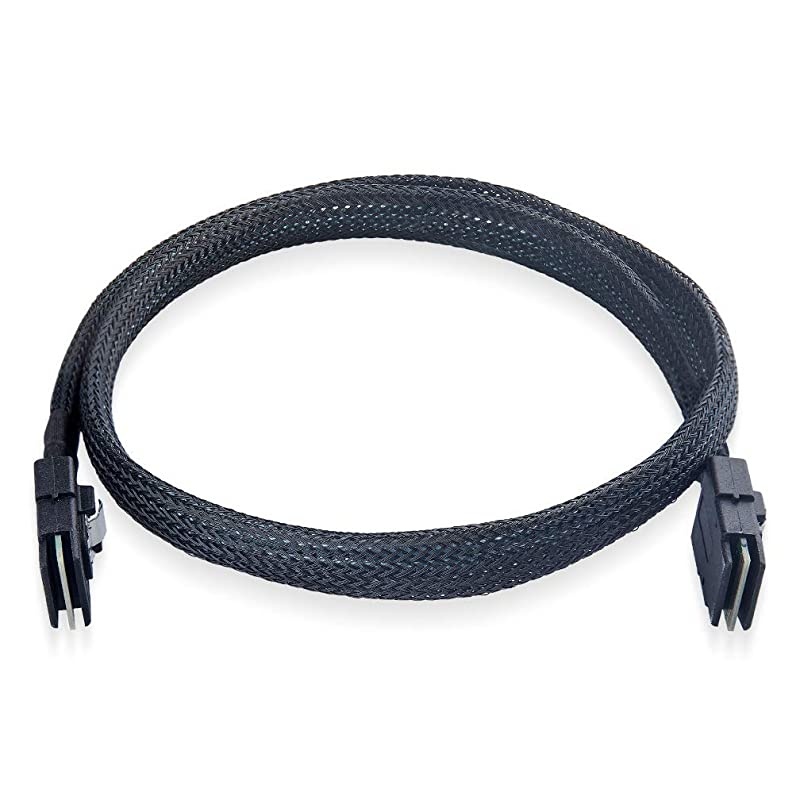 Internal Mini SAS SFF-8087 to SFF-8087 Cable, 100-Ohms, 0.5-m(1.6ft), 2 Pack