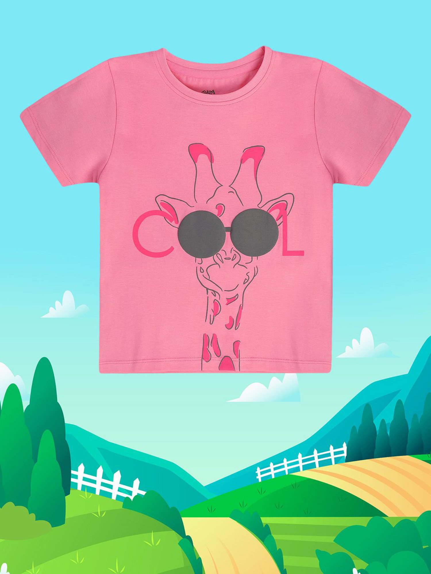 MINIKLUB Kids Pink Printed Top
