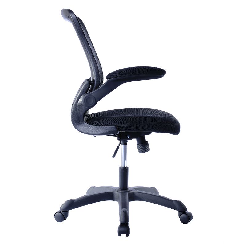 Mesh Task Office Chair with Flip Up Arms Black - Techni Mobili