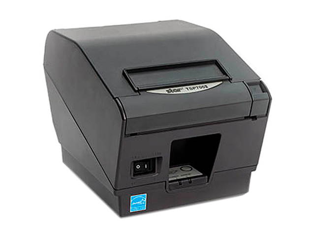 Star Micronics 37966680 TSP700 Series Direct Thermal Label and Receipt Printer with CloudPRNT - Gray - TSP743IICLOUDPRNT-24L GRY