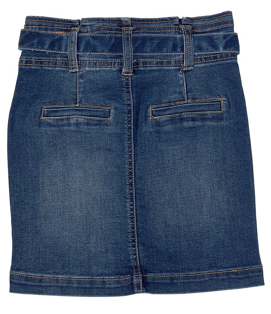 I.N. Girl Big Girls 7-16 Button-Front Denim A-Line Skirt