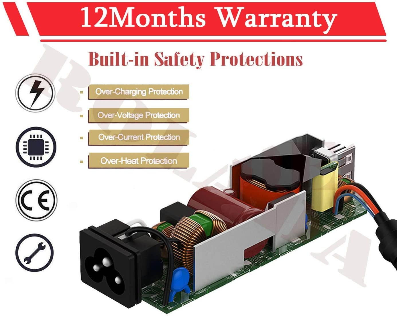 90W Ac Adapter Laptop Charger for Toshiba Satellite C655 C655D C675 C850 C855 C855D C875 C50 C55 C55D C55DT C55T C75 C75D L50 L55 L55D L75 L305 ; PA3714U-1ACA PA5035U-1ACA PA3917U-1ACA Power Cord