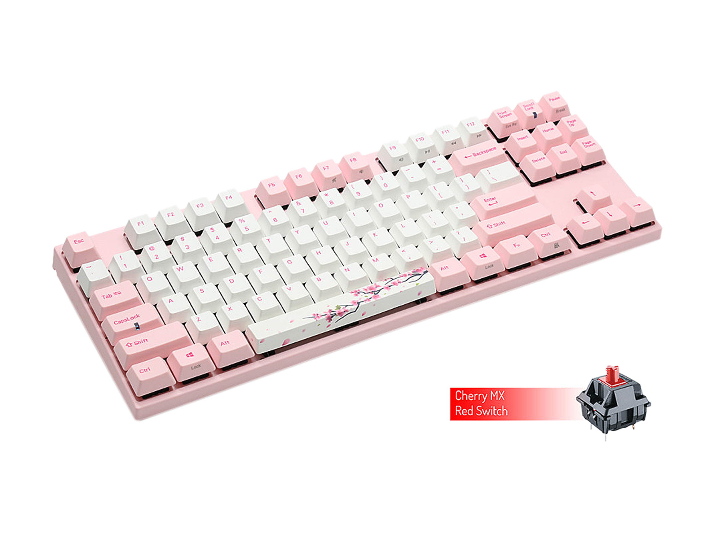 Varmilo Sakura VA87MR2P/PP88V Pink Wired Keyboard