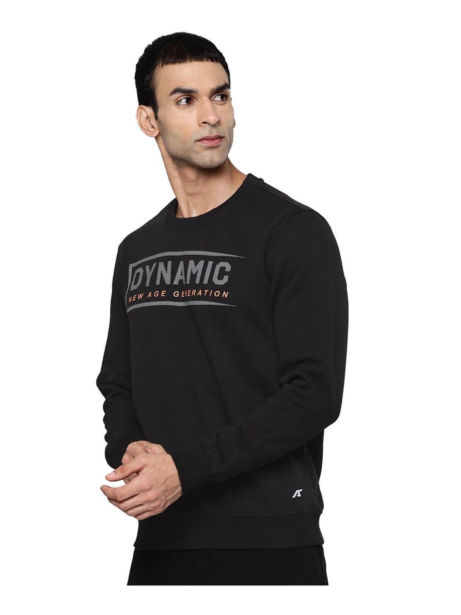 ALCIS Black Graphic Print Sweatshirt