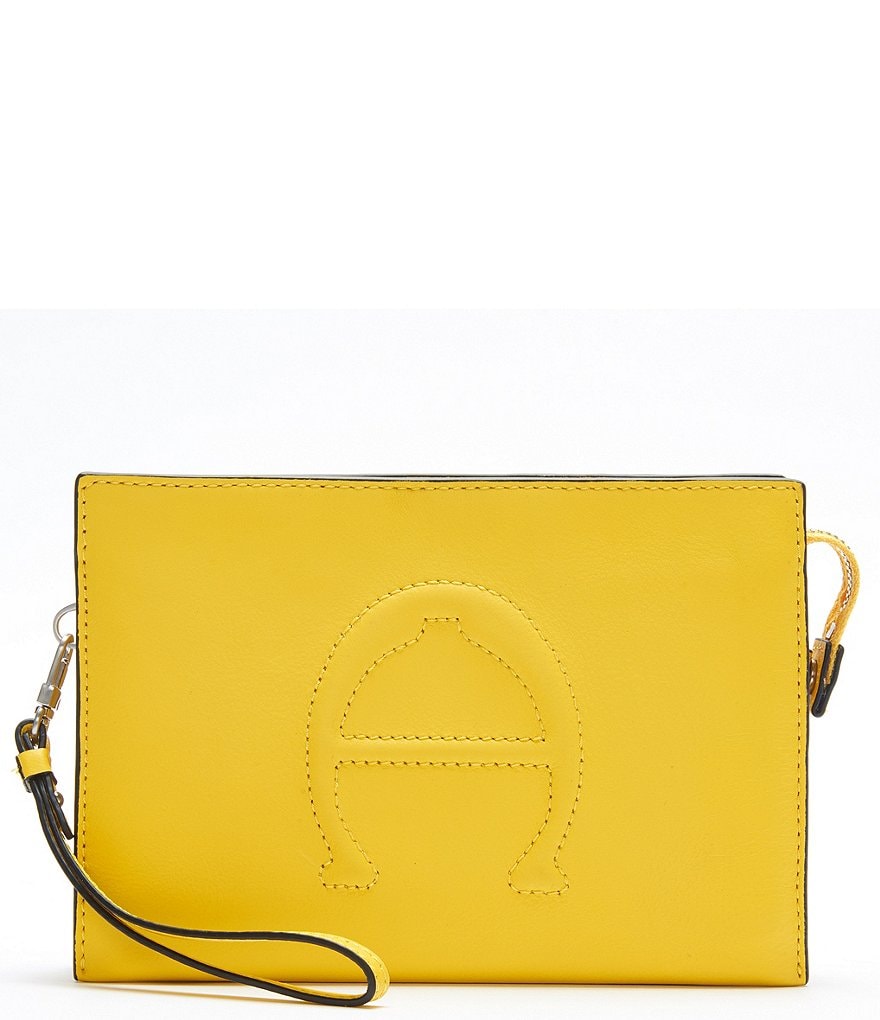 Etienne Aigner Adeline Signature Leather Wristlet Crossbody Bag