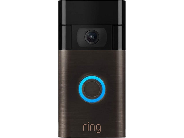 Ring Video Doorbell 2nd Gen, HD 1080P with 2-way Talk and Advanced Motion Detection, Built-in Rechargeable Battery or Connects to Existing Doorbell Wires (Venetian Bronze)