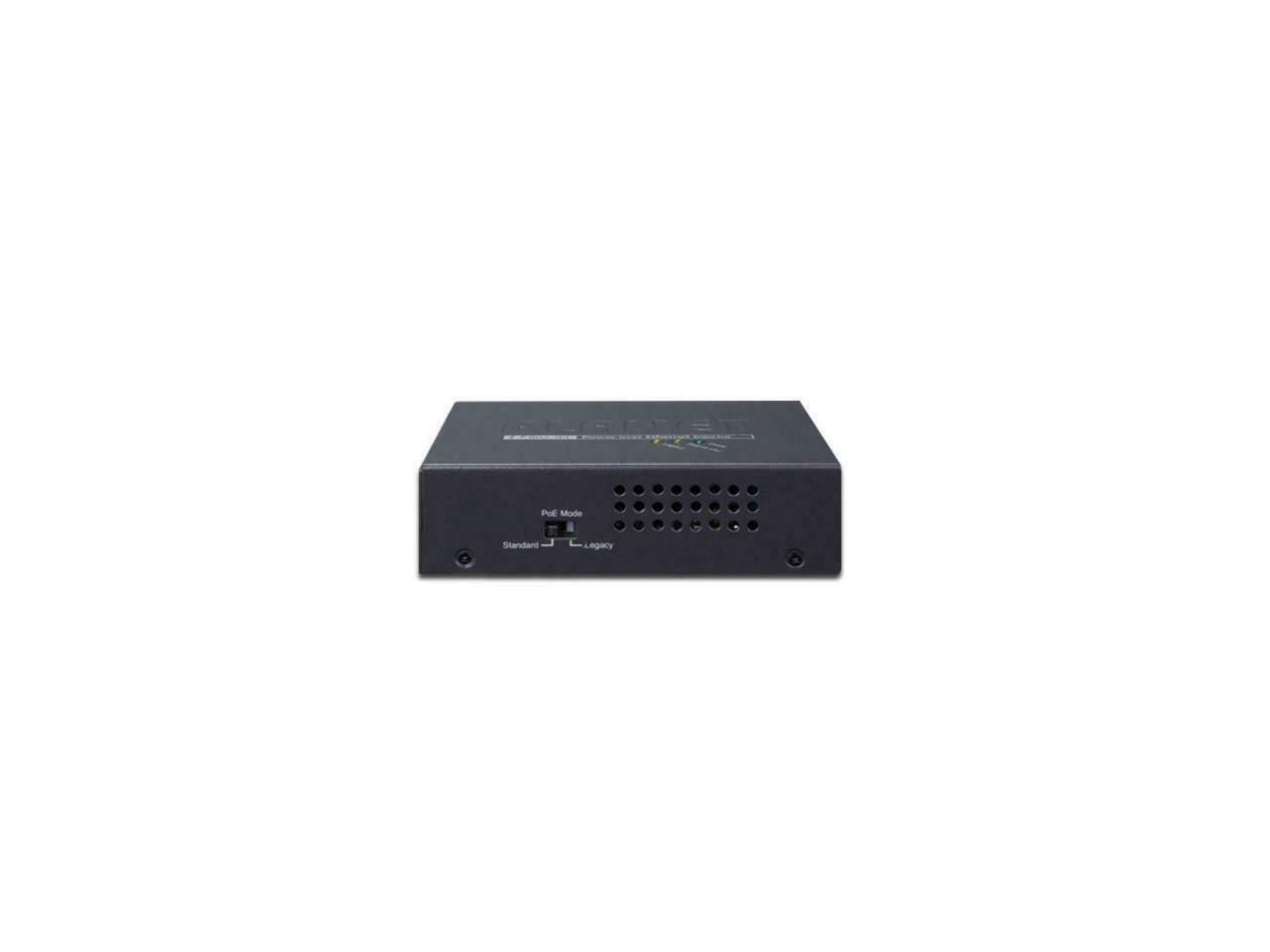 Planet POE-171A-60 Single-Port 10/100/1000Mbps 802.3bt Ultra PoE Injector (60 Watts, Legacy mode support, PoE Usage LED) w/ external power adapter