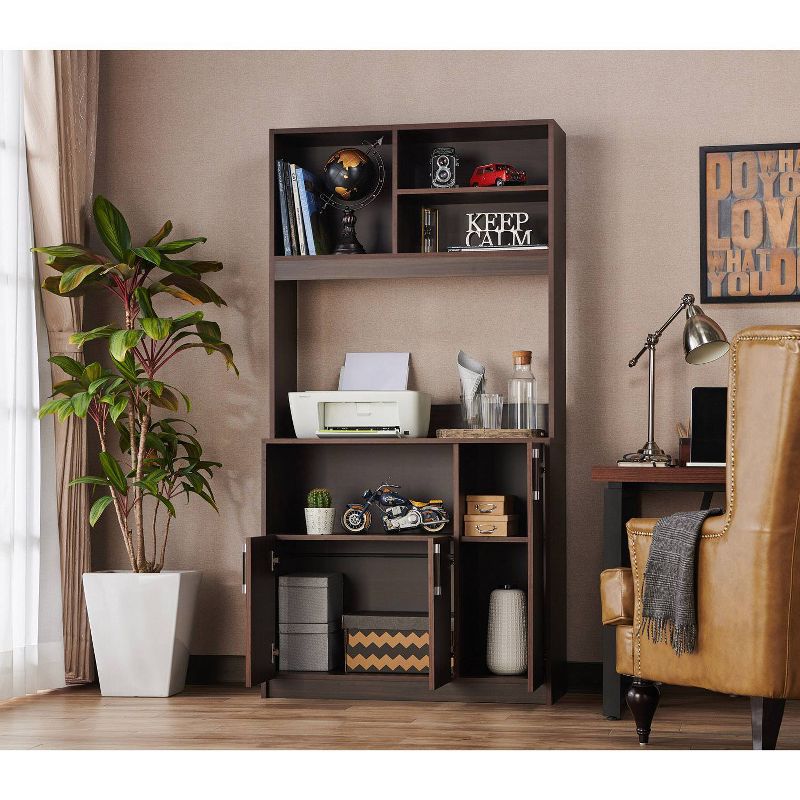 72" Daywood Kitchen Pantry Cabinet White - Room and Joy