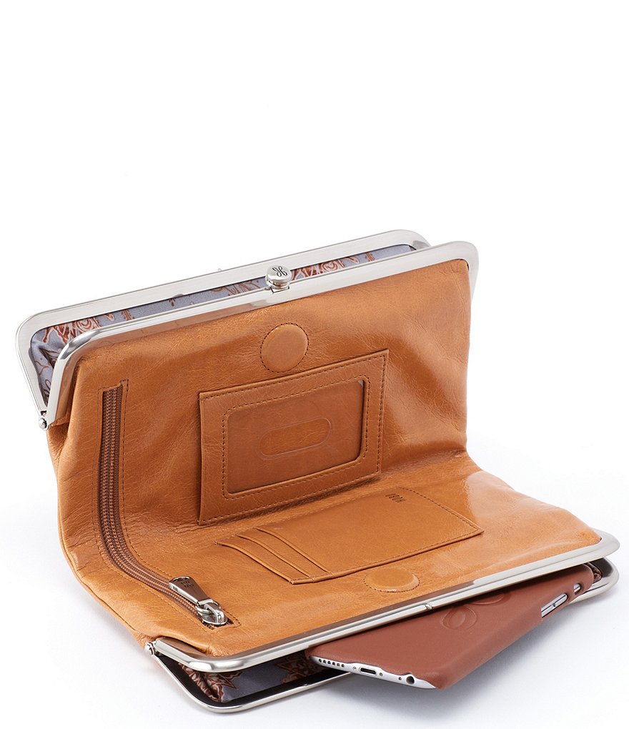 HOBO Original Leather Lauren Double-Frame Clutch Wallet