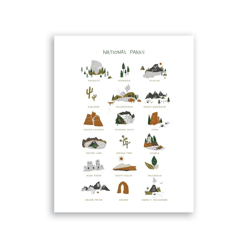 Clementine Kids National Parks Art