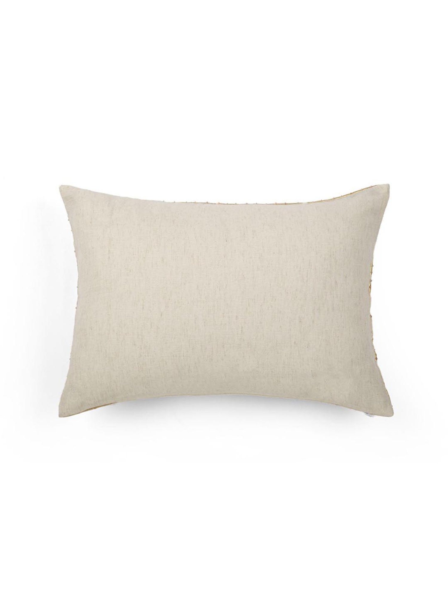 Home4U Orabel Pink & Gold Cotton Cushion Cover - Set of 1