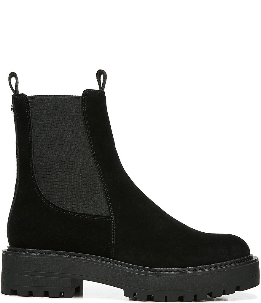 Sam Edelman Laguna Slip On Waterproof Suede Chelsea Booties
