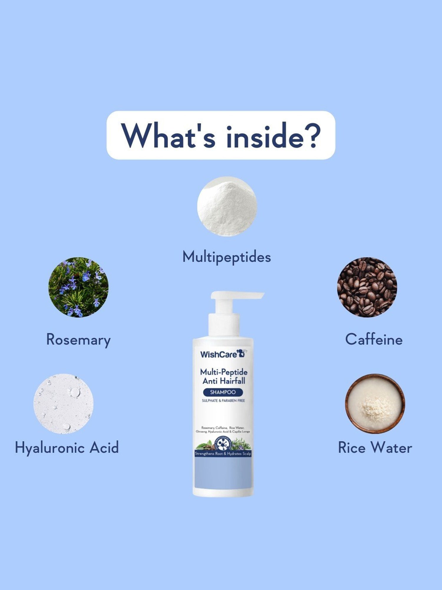 Wishcare Multi Peptide Anti Hairfall Shampoo - 250 ml