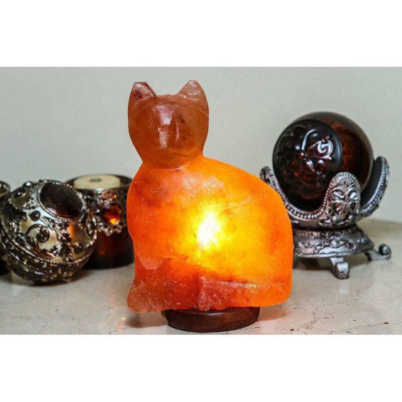 Cat Salt Lamp Pink - Q&A Himalayan Salt
