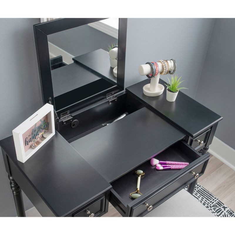 Macie Vanity Black - Linon