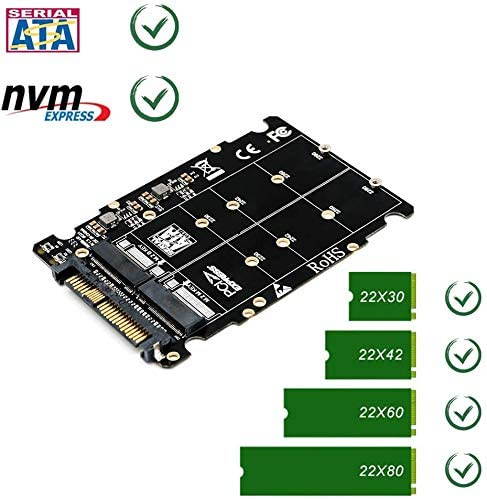 OLEY M.2 SSD Adapter Motherboard, M Key SSD NVME M.2 SSD(Key M) Key B SSD to U.2 SFF-8639 Adapter SSD m.2 Enclosure(Not SATA Interface)