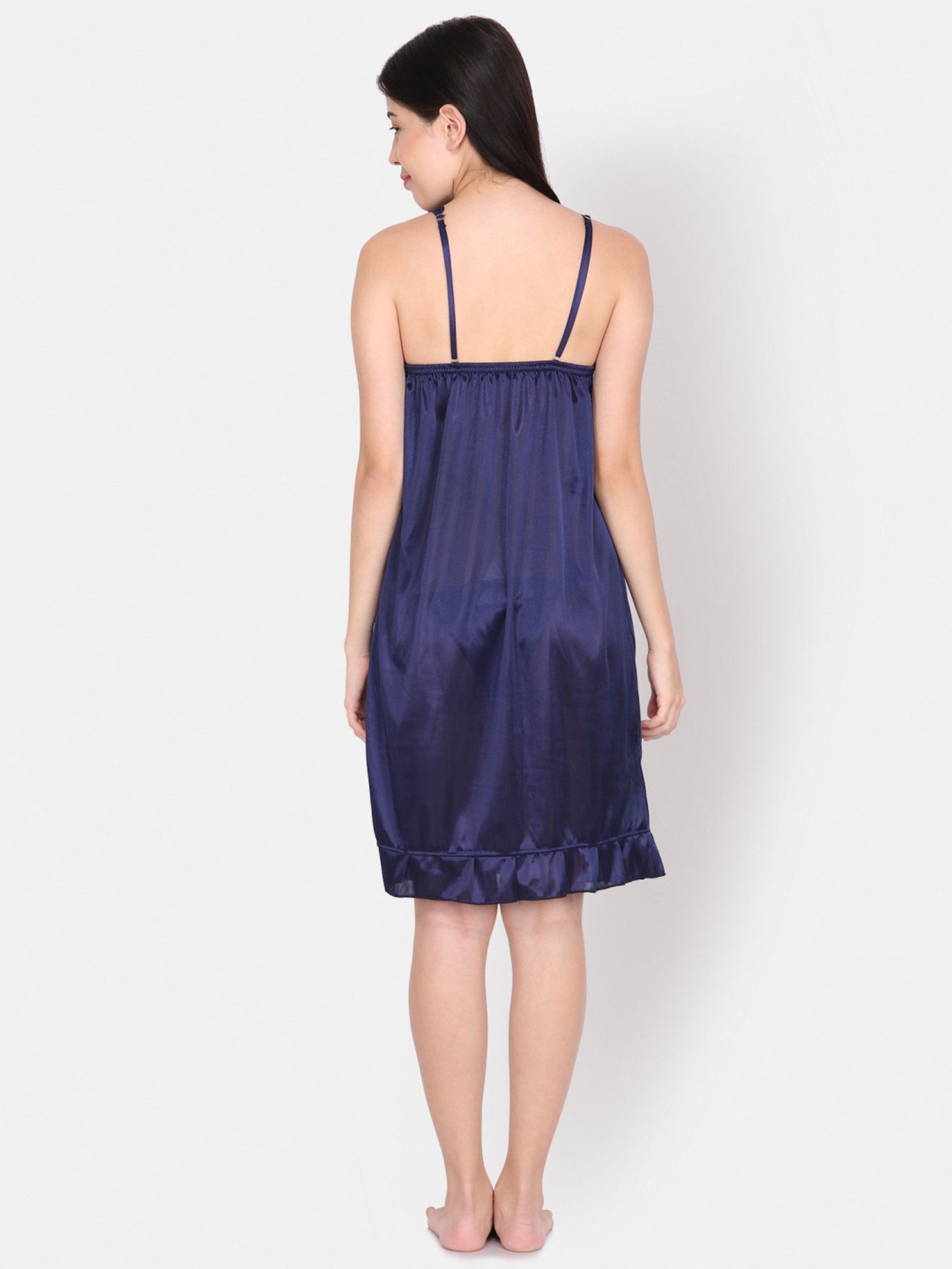 Ms.Lingies Blue Lace Work Chemise