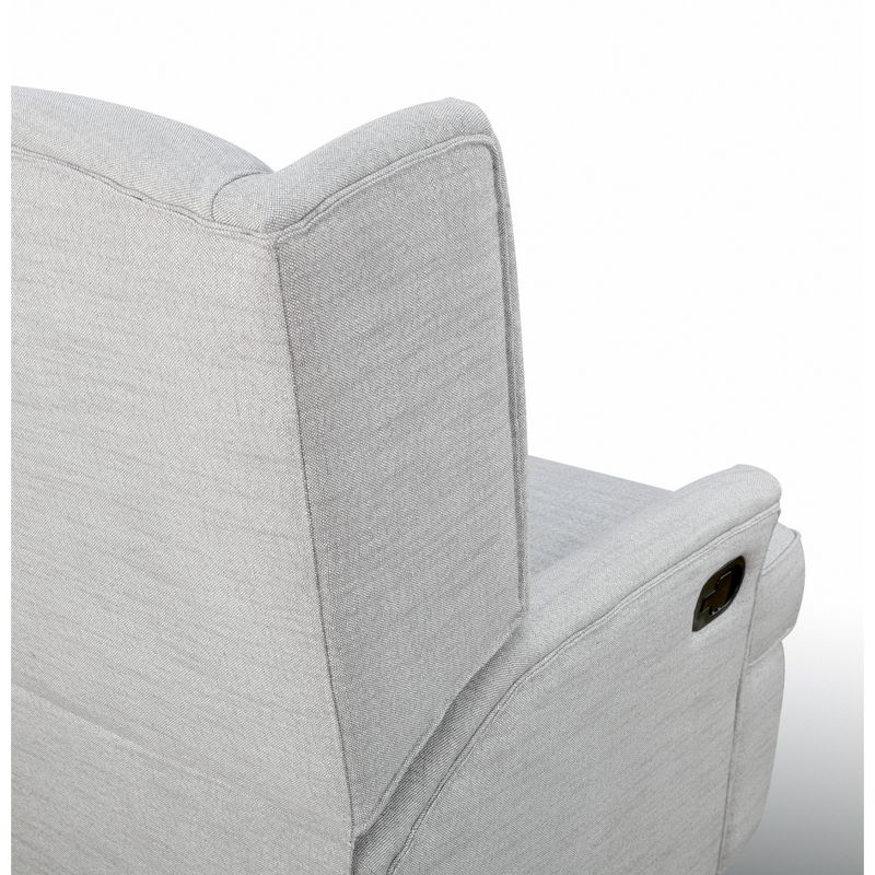 Karla Dubois Hemingway Swivel Accent Chair - Gray