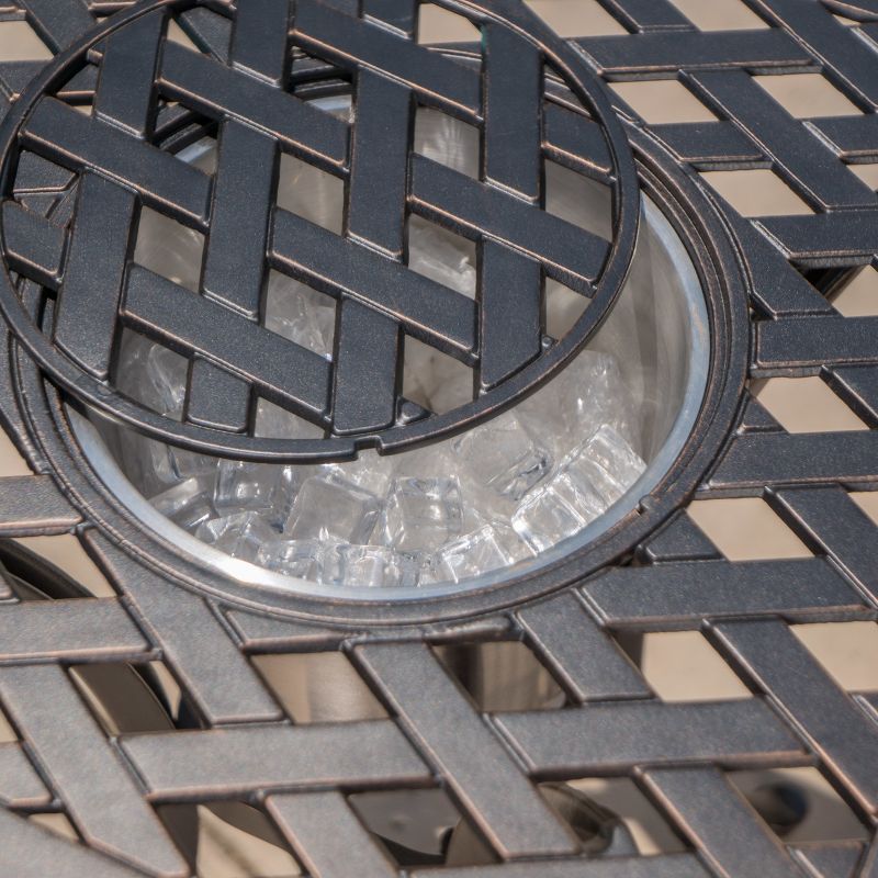 3pc Ludwig Folding Bistro Set - Royal Garden