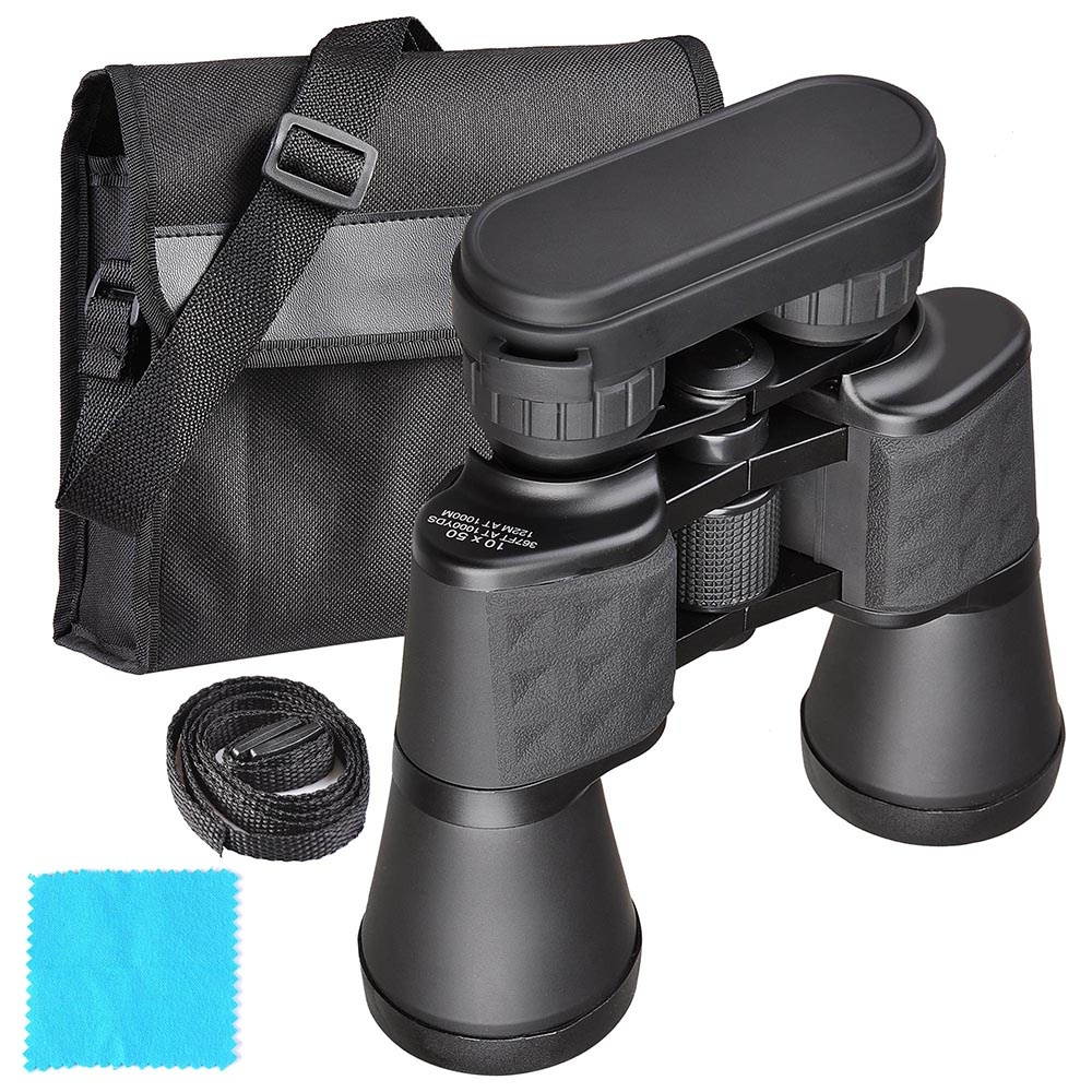 Wide Angle10x50mm Zoom Binoculars Telescope Waterproof Travel Outdoor with Bag