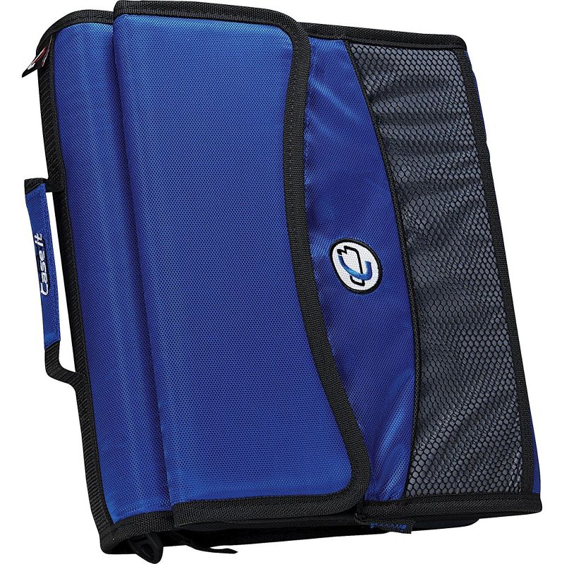 Case it D-901 2 Blue Zipper Binder with 