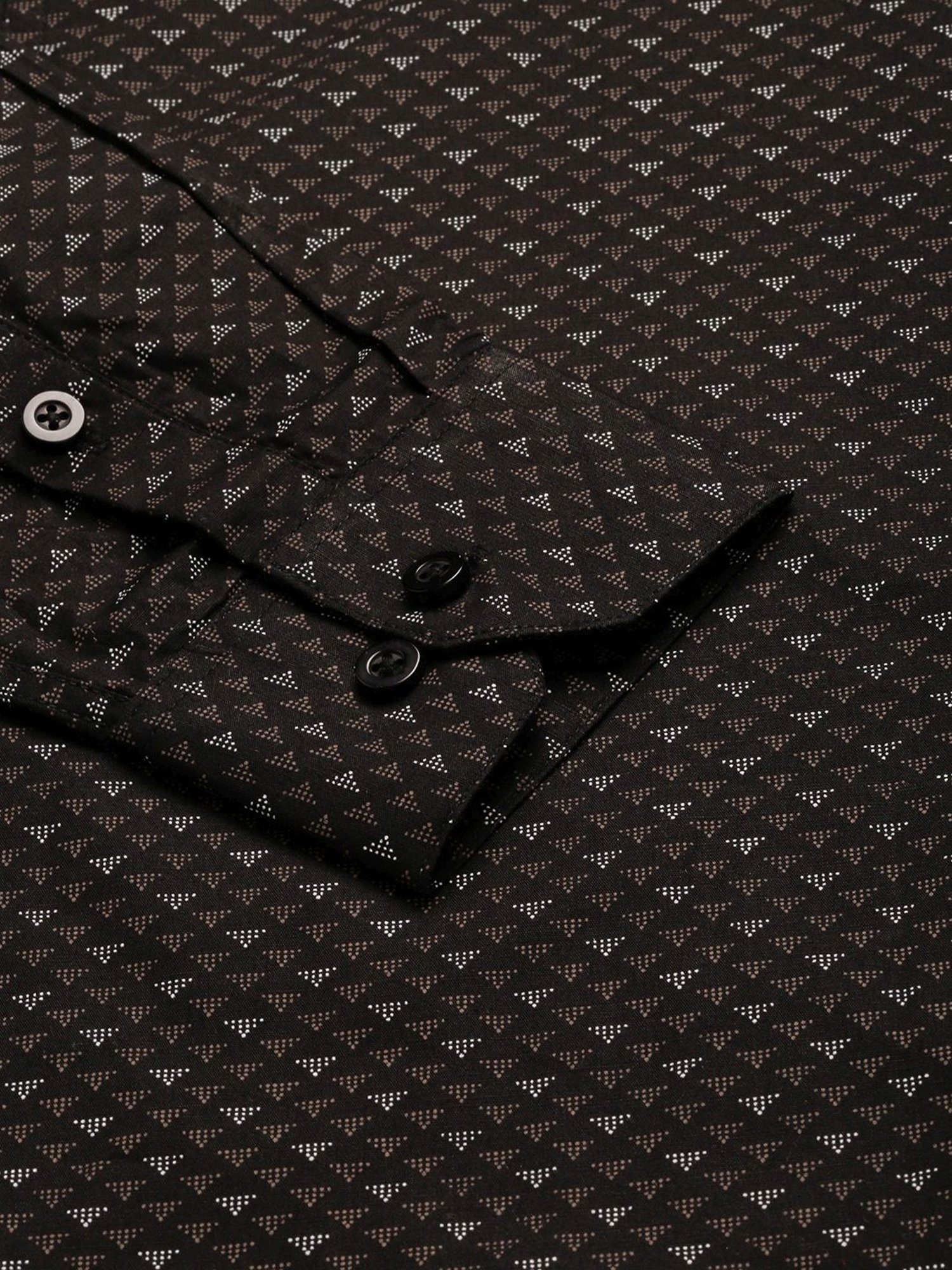 Sojanya Black Cotton Regular Fit Printed Shirt