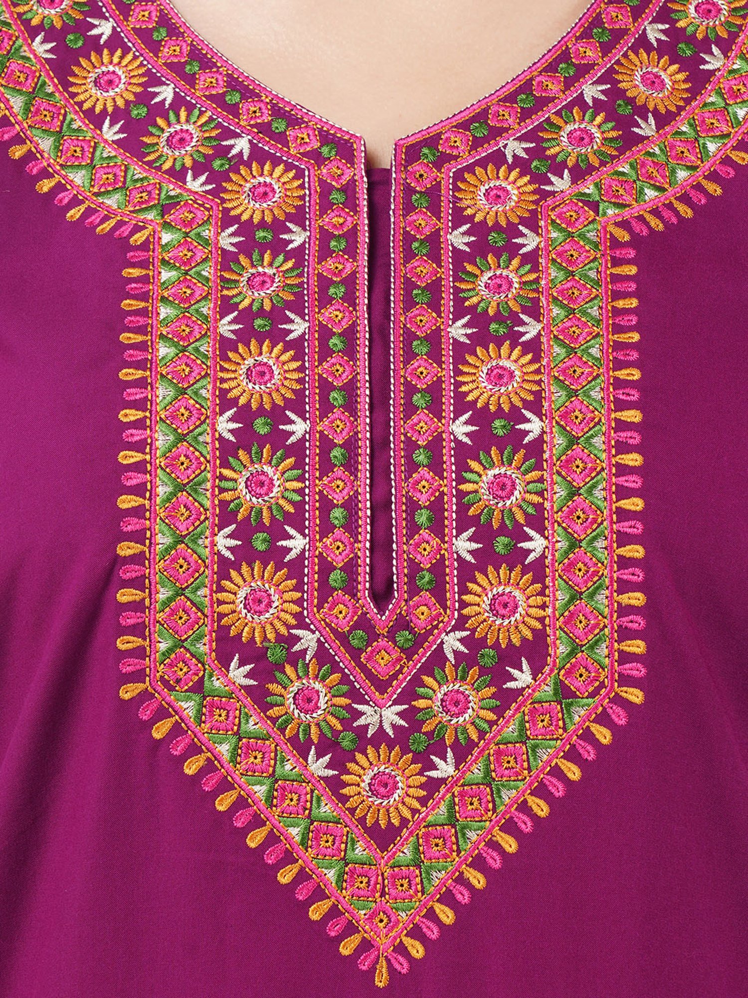 KOI SLEEPWEAR Purple Embroidered Nighty