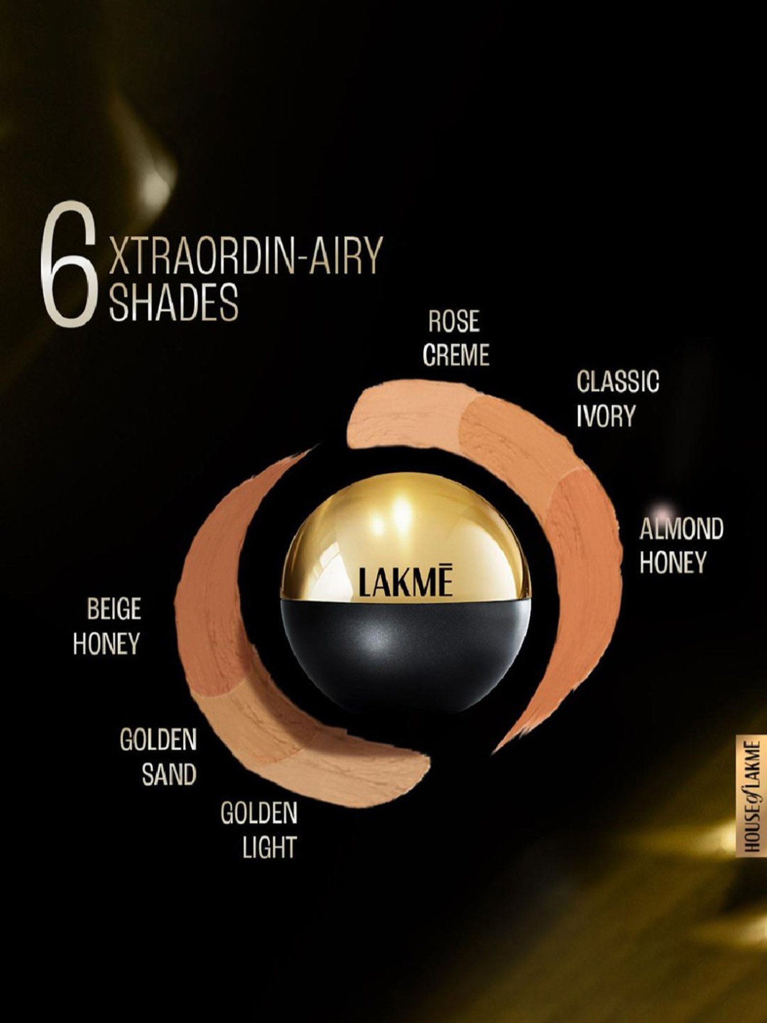 Lakme Xtraordin-Airy Mattreal Mousse Foundation Almond Honey - 25 gm