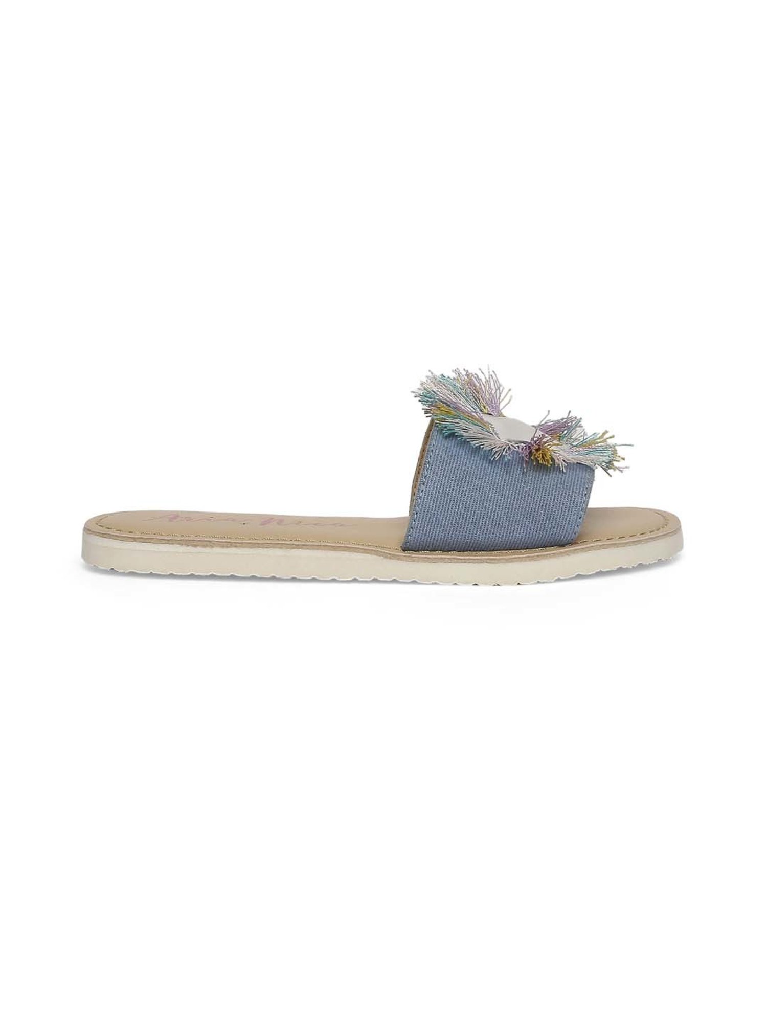 Aria Nica Kids Dream Blue & Beige Casual Slides
