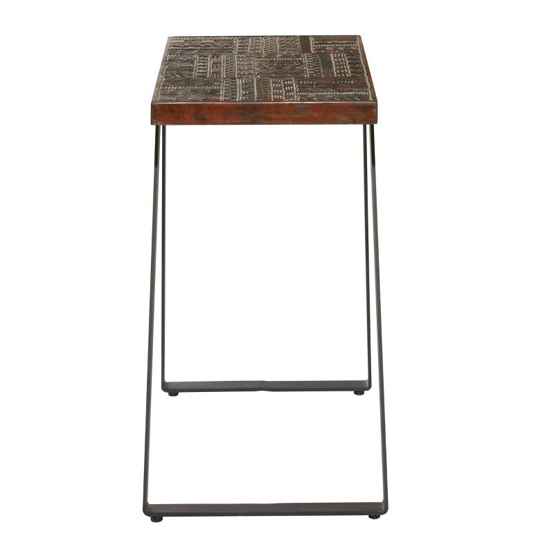 Contemporary Mango Wood Rectangular Accent Table Brown - Venus Williams Collection