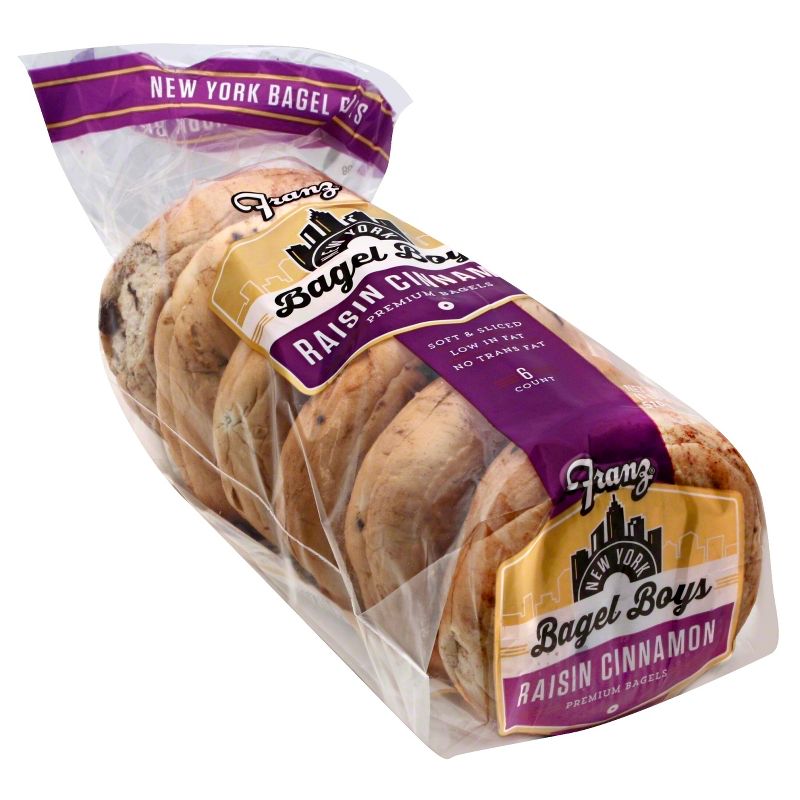 New York Bagel Boys Raisin Cinnamon - 20oz/6ct