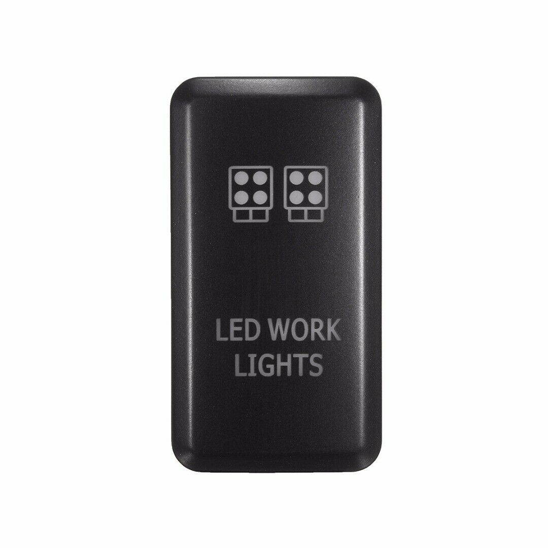 12V Push Switch Orange LED Light Bar For Toyota Fortuner Hilux Tacoma 2005-2011