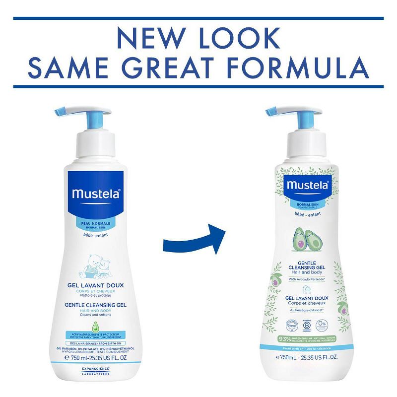 Mustela Organic Cleansing Gel with Olive Oil and Aloe - 13.5 fl oz
