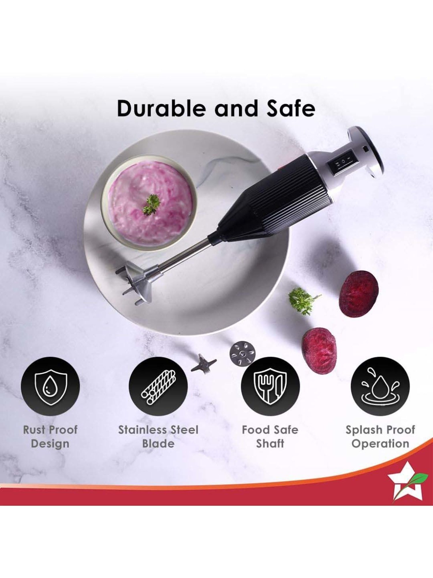 Inalsa 1200W Hand Blender