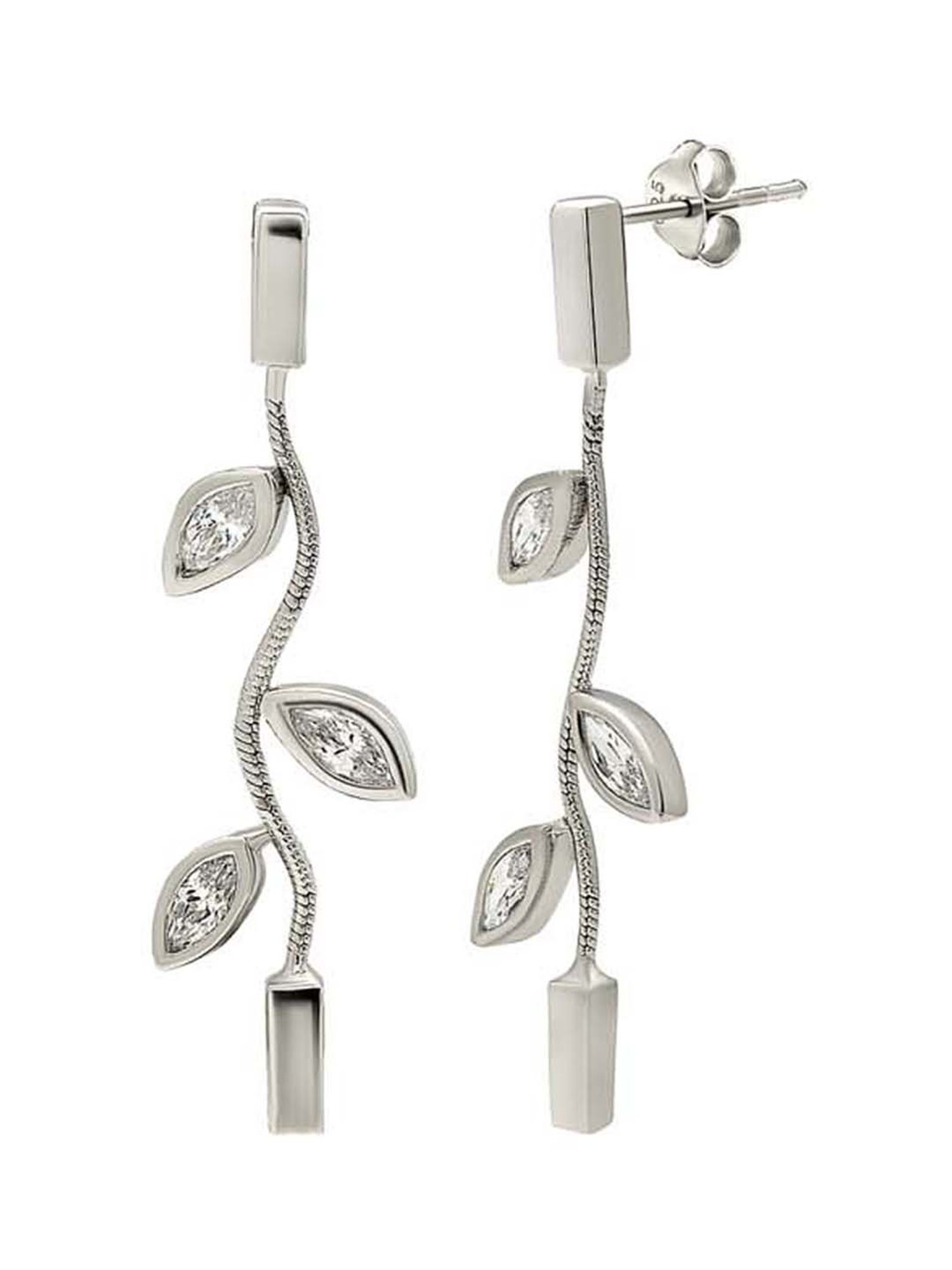 Silberry 925 Sterling Silver Vineyard Drop Earrings for Women