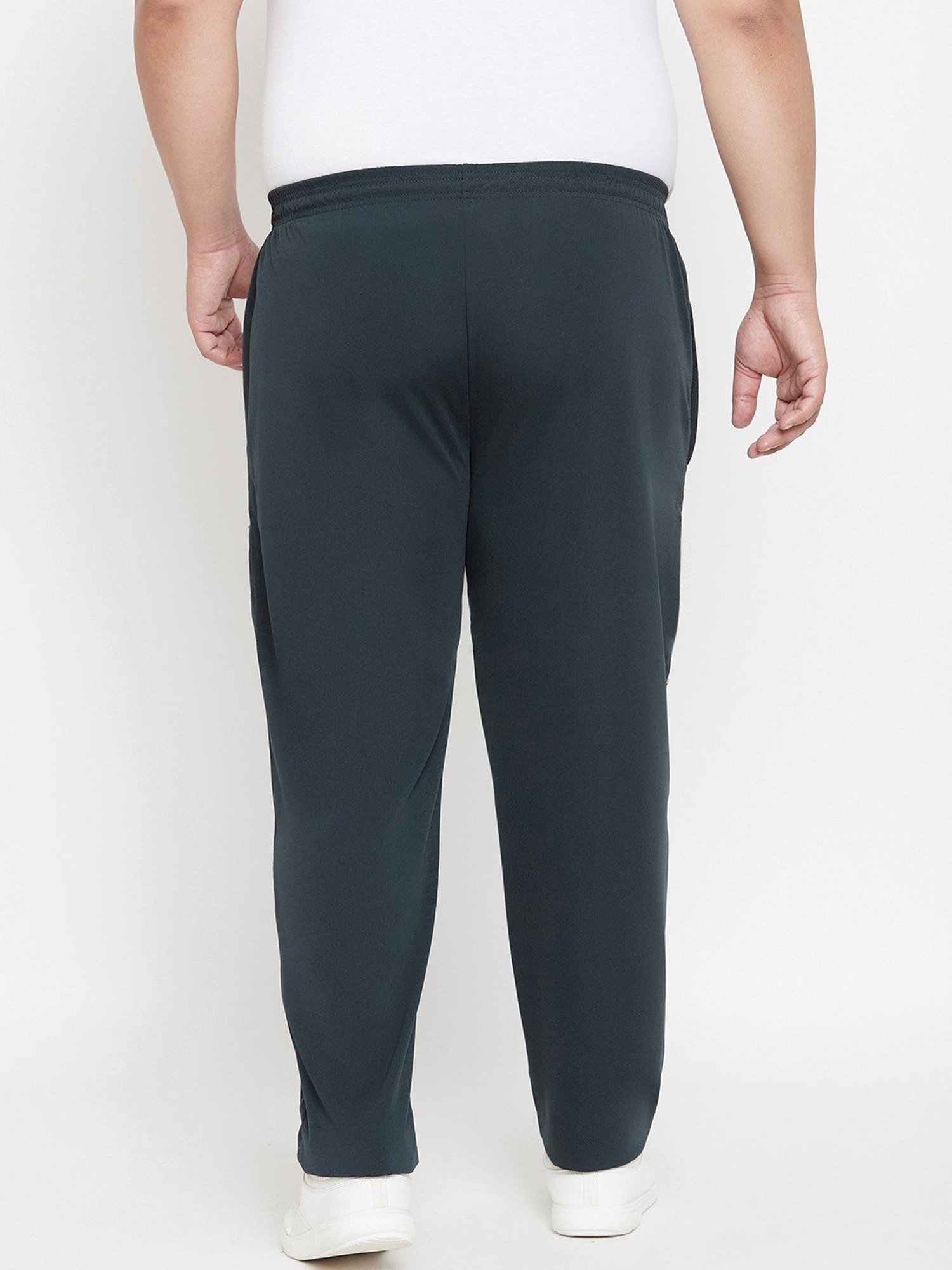 Bigbanana Teal Regular Fit Striped Trackpants