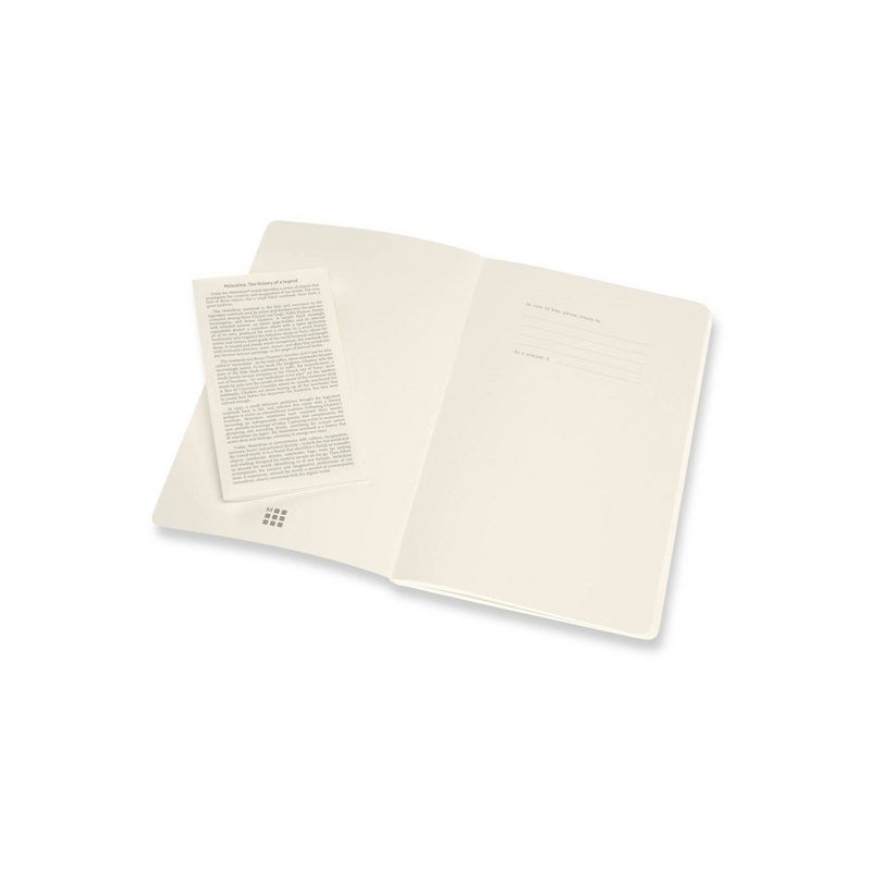 Moleskine Narrow Rule Notebook 8.25"x5" Volant Coral & Aqua