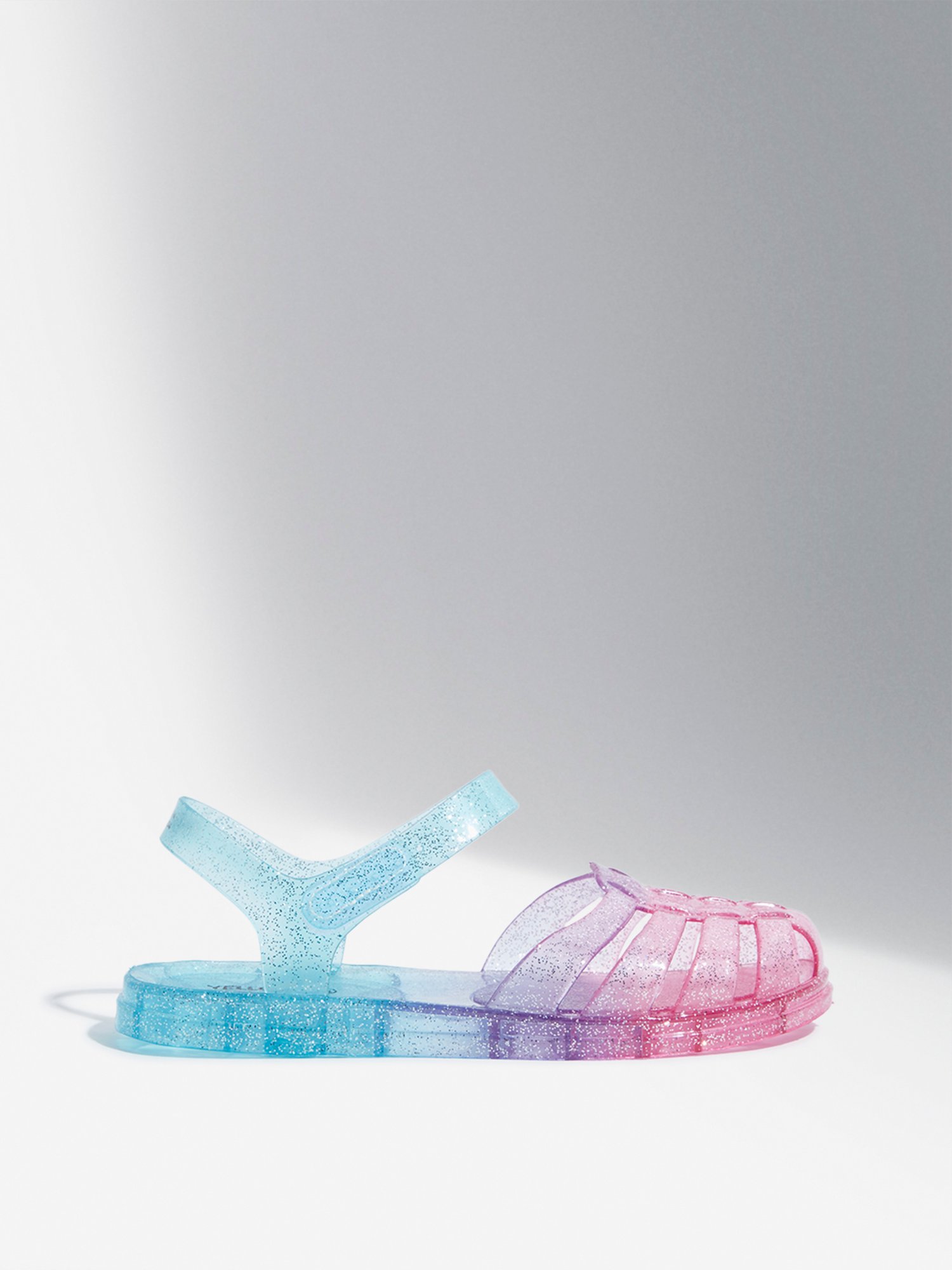 Yellow by Westside Multicolour Shimmer Vinyl Multi-Strap Sandals