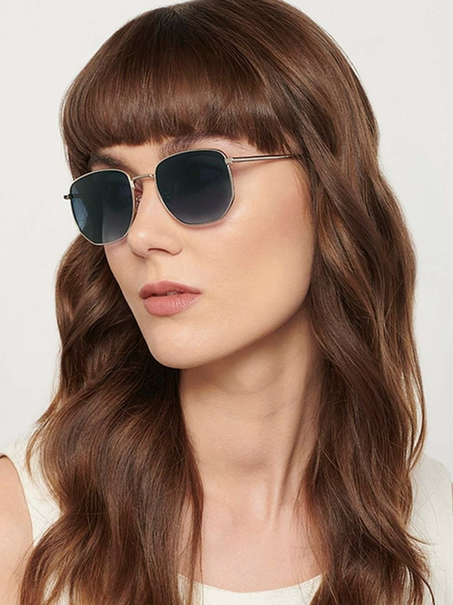 John Jacobs JJ S12807S Grey Square Sunglasses